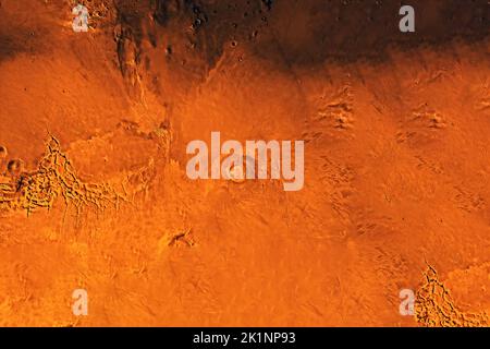 Oberfläche des Planeten Mars. Elemente dieses Bildes, die von der NASA eingerichtet wurden. Hochwertige Fotos Stockfoto