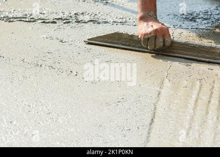 Anwendung von Fertigbeton im Bauwesen Stockfoto