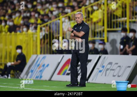 Sankyo Frontier Kashiwa Stadium, Chiba, Japan. 17. September 2022. Nelsinho (Reysol), 17. SEPTEMBER 2022 - Fußball/Fußball : 2022 J1 Ligaspiel zwischen Kashiwa Reysol 1-1 Kawasaki Frontale im Sankyo Frontier Kashiwa Stadium, Chiba, Japan. Quelle: Naoki Morita/AFLO SPORT/Alamy Live News Stockfoto