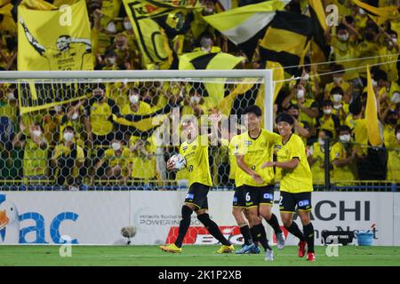 Sankyo Frontier Kashiwa Stadium, Chiba, Japan. 17. September 2022. Douglas (Reysol), 17. SEPTEMBER 2022 - Fußball/Fußball : 2022 J1 Ligaspiel zwischen Kashiwa Reysol 1-1 Kawasaki Frontale im Sankyo Frontier Kashiwa Stadium, Chiba, Japan. Quelle: Naoki Morita/AFLO SPORT/Alamy Live News Stockfoto