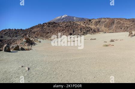 Landschaft um Minas de San Jose im Teide Nationalpark auf Teneriffa, Kanarische Inseln, Spanien Stockfoto