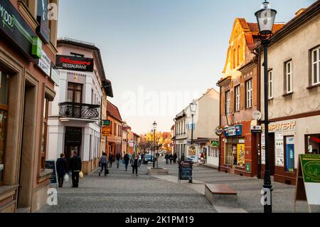 Wadowice, in der Nähe von Auschwitz, ist ein Gebiet von historischer Bedeutung in Polen und Geburtsort von Papst Johannes Paul II. Stockfoto