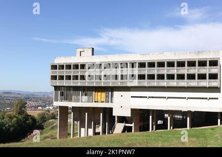 Eveux, Frankreich - 11. Oktober 2017: Kloster Sainte Marie de La Tourette in Eveux, Frankreich Stockfoto