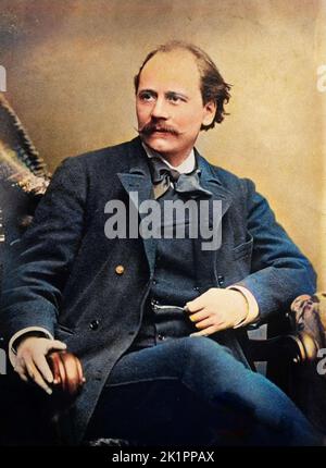 Porträt des französischen Komponisten Jules Massenet (1842-1912) Stockfoto