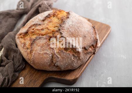 Maisbrot ist Brot mit Maismehl, Maismehl. Stockfoto