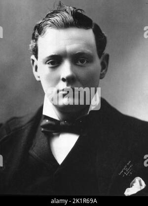 Winston Churchill als konservativer Kandidat für Oldham, Lancashire.1900 Stockfoto