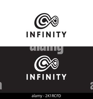 Unendlich Vektor Logo Vorlage Illustration Design. Stock Vektor