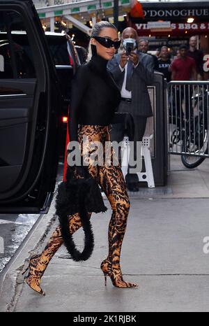 New York, USA. 20 2022. September Kim Kardashian bei Good Morning America, um über die neue Staffel ihrer Reality-TV-Serie in New York zu sprechen 20. September 2022 Credit: RW/Mediapunch Credit: MediaPunch Inc/Alamy Live News Stockfoto