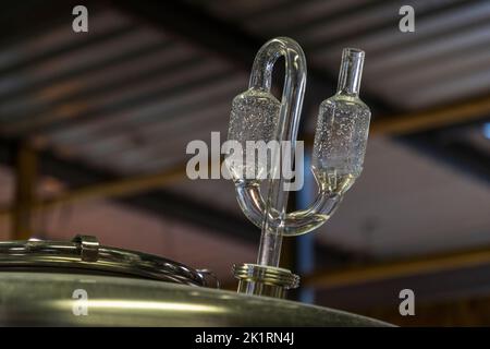 Die Brauerei Naùera in Lousteau, Lesparre-Médoc, Frankreich Stockfoto