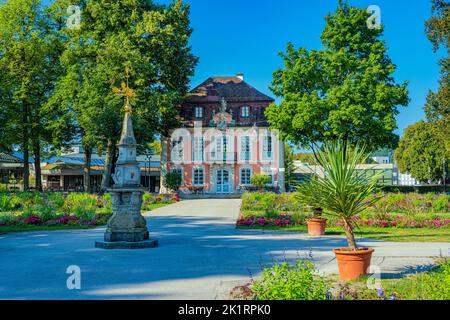 Rokoko-Palast im Stadtpark Schwäbisch Gmünd. Baden Württemberg, Deutschland, Europa Stockfoto