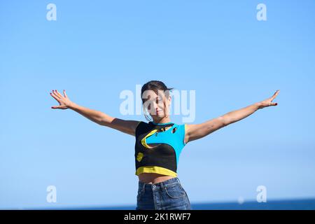 Donostia / San Sebastian. Spanien. 20220920, Anna Castillo besuchte 'Easy (Facil)' Photocall während des 70. San Sebastian International Film Festival im Kursaal Palace am 20. September 2022 in Donostia / San Sebastian, Spanien Stockfoto