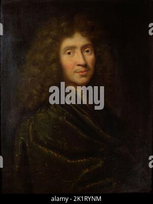 Porträt des Autors Moliére (1622-1673). Museum: Comédie Française, Paris. Autor: Pierre Mignard. Stockfoto