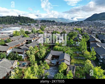 Erkunden Sie die antike Stadt in der Stadt Lijiang, Provinz Yunnan, China Stockfoto