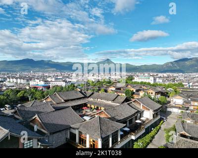 Erkunden Sie die antike Stadt in der Stadt Lijiang, Provinz Yunnan, China Stockfoto