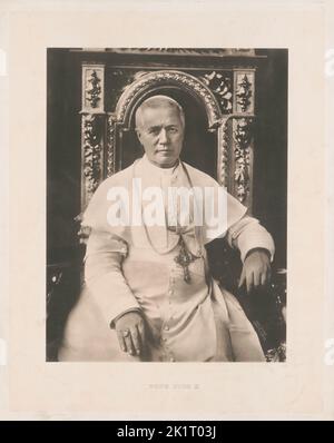 Porträt des Papstes Pius X. (1835-1914). Museum: PRIVATE SAMMLUNG. Autor: ANONYM. Stockfoto