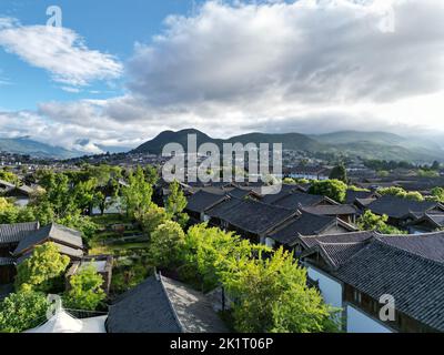 Erkunden Sie die antike Stadt in der Stadt Lijiang, Provinz Yunnan, China Stockfoto