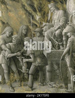 Das Urteil Salomos. Museum: Musée du Louvre, Paris. Autorin: ANDREA MANTEGNA. Stockfoto