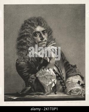 Porträt des Autors Moliére (1622-1673). Museum: PRIVATE SAMMLUNG. Autor: Menzel, Adolph Friedrich, von. Stockfoto