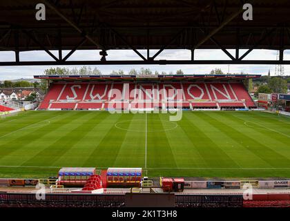 Swindon, Großbritannien. 20. September 2022. Allgemeine Ansicht des County Ground Swindon FC während des Papa John's Trophy Spiels Swindon Town gegen Plymouth Argyle im County Ground, Swindon, Großbritannien, 20.. September 2022 (Foto von Stanley Kasala/Nachrichtenbilder) in Swindon, Großbritannien am 9/20/2022. (Foto von Stanley Kasala/News Images/Sipa USA) Quelle: SIPA USA/Alamy Live News Stockfoto