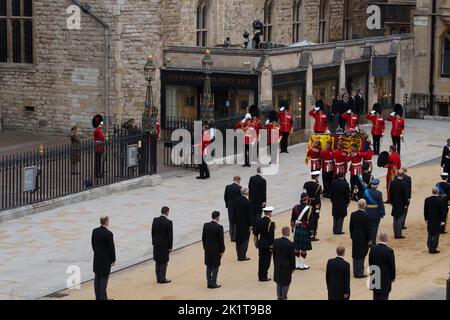 The Funeral of Queen Elizabeth 2, Westminster Abbey. Stockfoto