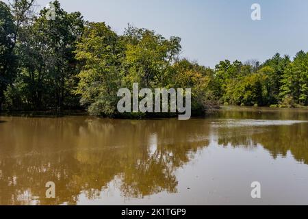 Daniel Boone Lake, Boone Homestead, Pennsylvania USA, Birdsboro, Pennsylvania Stockfoto