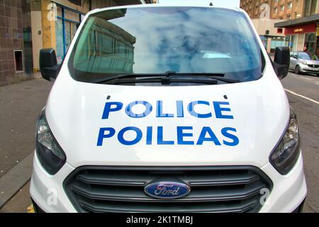 Polizei Schottland alba poleas van car Glasgow, Schottland, Großbritannien Stockfoto