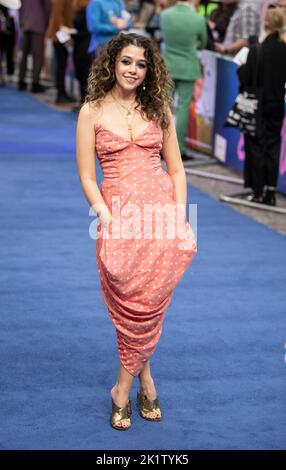 ISIS Hainsworth nimmt an der britischen Premiere von „Catherine Called Birdy“ auf dem Curzon Mayfair am 20. September 2022 in London, England, Teil. Foto von Gary Mitchell/Alamy Live News Stockfoto