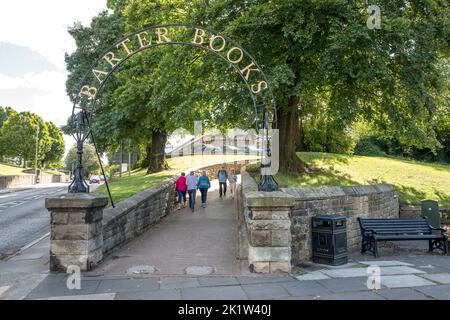 Der gebrauchte Buchladen Barter Books, Alnwick, Northumberland. Stockfoto