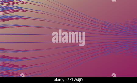 Bunte dünne Linie Hintergrund Muster. Futuristische lebendige horizontale Hintergrund Vektor-Design. Moderner abstrakter, sauberer, minimalistischer Hintergrund. Violett-orange Stock Vektor