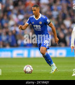 17 Sep 2022 - Tottenham Hotspur gegen Leicester City - Premier League - Tottenham Hotspur Stadium Youri Tielemans von Leicester City während des Spiels gegen Tottenham Hotspur. Bildquelle : Mark Pain / Alamy Live News Stockfoto