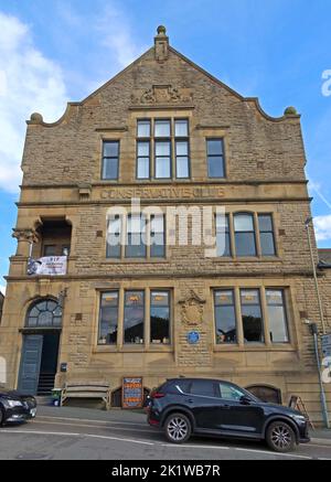 Glossop Conservative Club Crystal Ballroom, 22 Norfolk St, Glossop, High Peak, Derbys, England, GROSSBRITANNIEN, SK13 8BS - 1909 Stockfoto