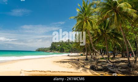 Wunderschöner Surin Strand auf der Phuket Insel, Thailand Stockfoto