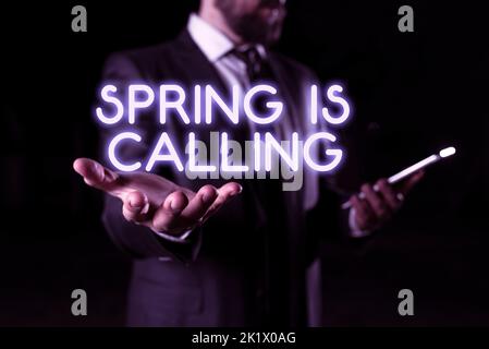 Textunterschrift mit Happy Father S is Day. Internet-Konzept Zeit für Blumen März kommen schöne Farben Sunny Stockfoto