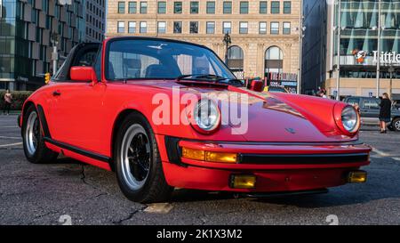 DETROIT, MI/USA - 17. SEPTEMBER 2022: Ein Porsche 911 SC 1979 im Detroit Concours 'd Elegance. Stockfoto