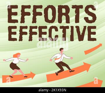 Handschriftliche Textanstrengungen EffektiveProduziert die Ergebnisse gemäß dem gewünschten Ziel Ziel erreichen. Wort, das auf geschrieben wird, erzeugt die Ergebnisse nach dem gewünschten Ziel Stockfoto