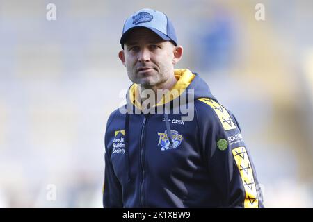 Aktenfoto vom 03-06-2022 von Rohan Smith, Cheftrainer der Leeds Rhinos, der den Leeds-Trainerjob erhielt, weil er „über den Tellerrand hinaus“ denken konnte, so Rhinos-Geschäftsführer Gary Hetherington. Ausgabedatum: Mittwoch, 21. September 2022. Stockfoto