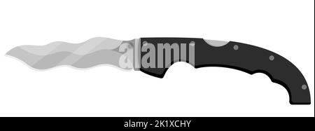 Jackmesser. Niedliches Jackmesser auf weißem Hintergrund isoliert. Vektorgrafik Stock Vektor