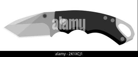 Jackmesser. Niedliches Jackmesser auf weißem Hintergrund isoliert. Vektorgrafik Stock Vektor