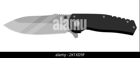 Jackmesser. Niedliches Jackmesser auf weißem Hintergrund isoliert. Vektorgrafik Stock Vektor
