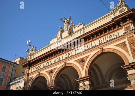 Teatro Arena del Sole Theater Via Dell' Indipendenza in Bologna Italien Stockfoto