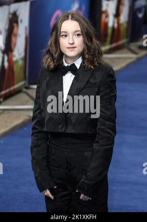 London, Großbritannien. 20. September 2022. Bella Ramsey besuchte die britische Premiere von Catherine Called Birdy auf dem Curzon Mayfair in London. Kredit: SOPA Images Limited/Alamy Live Nachrichten Stockfoto