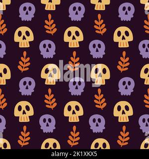 Halloween Scary Scullgeistersilhouetten Stock Vektor