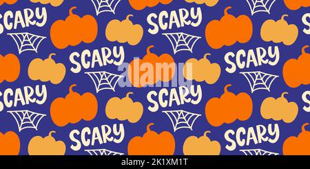 Halloween Hübsch Vektor Nahtlose Muster Textur Stock Vektor
