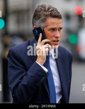 London, Großbritannien. 21. September 2022. Sir Gavin Williamson, ehemaliger Minister für Bildung des Vereinigten Königreichs und Abgeordneter für South Staffordshire, in Westminster. Kredit: Karl Black/Alamy Live Nachrichten Stockfoto