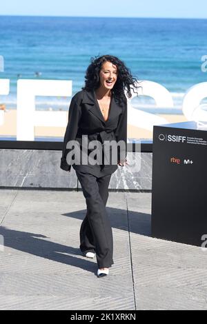 Donostia / San Sebastian. Spanien. 20220921, Monica Estarreado besuchte 'La novia gitana' Photocall während des 70. San Sebastian International Film Festival im Kursaal Palace am 21. September 2022 in Donostia / San Sebastian, Spanien Stockfoto