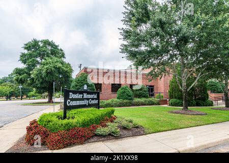 Prattville, Alabama, USA - 11. September 2022: Doster Memorial Community Center in der Innenstadt, ein Teil des Prattville Parks and Recreation Department. It Stockfoto