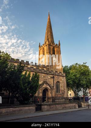 Die Kirche St. Peter mit St. James vom St. Peters Gate in Nottingham Nottinghamshire England Stockfoto