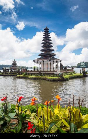 Pura Ulun Danu Bratan hindu-Tempel in Tabanan, Bali, Indonesien Stockfoto