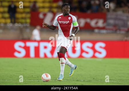 Monaco, Monaco, 15.. September 2022. Axel Disasi von AS Monaco während des Spiels der UEFA Europa League im Stade Louis II, Monaco. Bildnachweis sollte lauten: Jonathan Moscrop / Sportimage Stockfoto