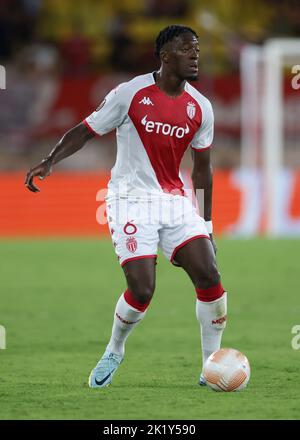 Monaco, Monaco, 15.. September 2022. Axel Disasi von AS Monaco während des Spiels der UEFA Europa League im Stade Louis II, Monaco. Bildnachweis sollte lauten: Jonathan Moscrop / Sportimage Stockfoto